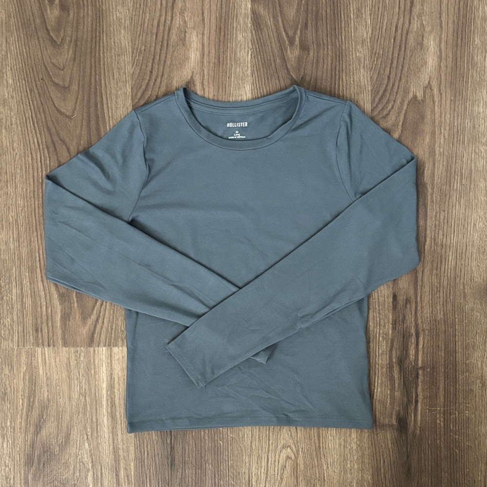Hollister Women’s Earl Blue Seamless Long Sleeve